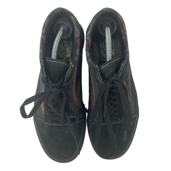 Vans Old Skool Midnight Shift Men's Sz 7.5 Black Gray Zombie/Ghoul Face Red Eyes - Picture 4 of 10